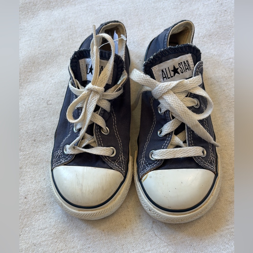 Converse Kids Black and White Sneakers (Navy/Grey)